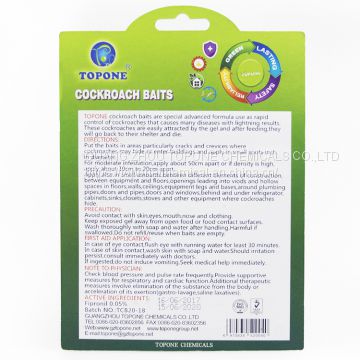 Efficitive TOPONE OEM Brand Cockroach Gel Bait Killing Bait Powder