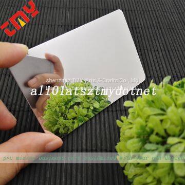Custom Pvc Mirror Finish Business Card Gold Foil Printing,Printing Business Card Credit Card Size Plastic Mirror photo-4