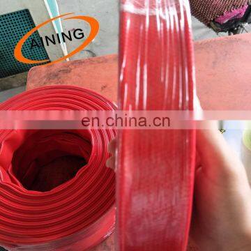 Red,yellow and blue color 12" pvc layflat discharge hose pvc water hose