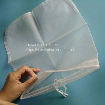 Food grade100/200/250 micron nylon nut milk filter bag