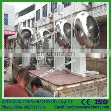Professional Peanut Nut Sugar Coating Pan Machine Chocolate Coating Pan Machine With Cool Air photo-2