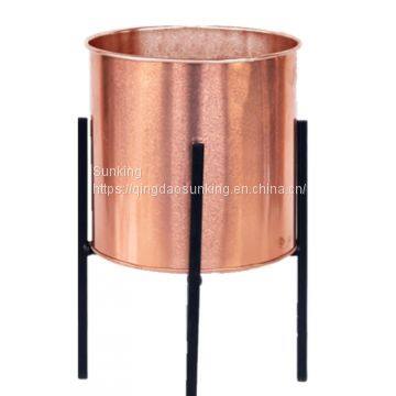 Metal Flower Stand With Flower Pot photo-2