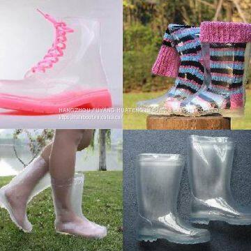 Simple Transparent Women boots,Transparent New fashion Female boots,Transparent Lady PVC boots,Popular Style boot,Fashion rain boot  ​