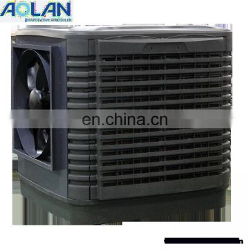 Side discharge fresh air dc motor evaporative duct air conditioner cooling system