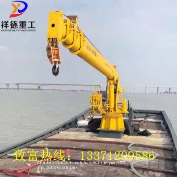 Sell small ship crane, deck crane, small port crane factory direct sales