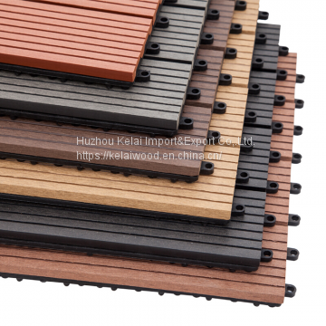 WPC interlocking DIY decking/ Deck Tile 300x300mm