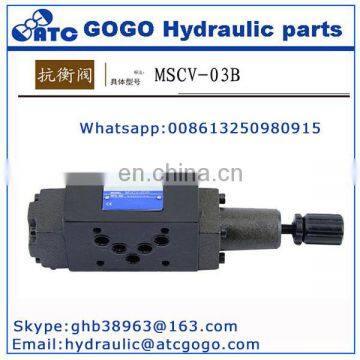 MSCV Series MSCV-02 MSCV-03 MSCV-04 MSCV-06 Modular Sequence Valve Hydraulic Actuators Solenoid Control Valve Throttle Valve photo-4
