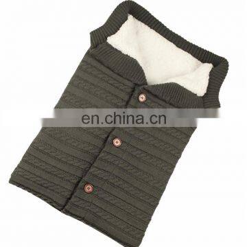 Swaddle Blankets Soft Thick Fleece Knit Baby Girls Boys Stroller Wraps Baby Accessory photo-6