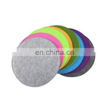 Double color polyester felt chair seat pads with customized logo