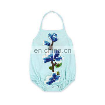 Boutique Embroidery Bodysuits Romper Soft Cotton Baby Rompers Hot Selling Wholesale Children Clothing Usa photo-3