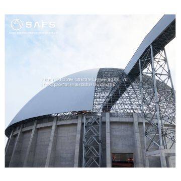 Prefabricated Steel Structure Dome Coal Storage Warehouse Building photo-4