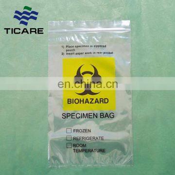 Medical Biodegradable Autoclavable Trash Bin Bags Plastic Biohazard Garbage Waste Transport Specimen Bag photo-3