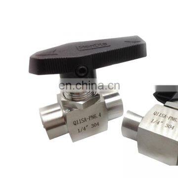 Stainless Steel High Pressure 1/4" Miniature Ball Valve FNPT,MNPT photo-2