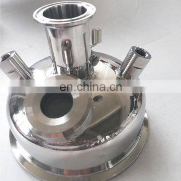 Санитарная полусферическая крышка с смотровым стеклом и штуцером типа MNPT с ключевым соединением для экстрактора бутана photo-5