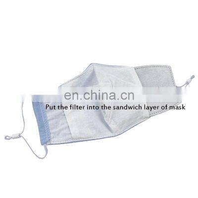 Child High Quality Replaceable 5 Layer Pm2.5 Anti Virus Bacteria Filter Anti Dust Activated Carbon Filters For Face Mask photo-3