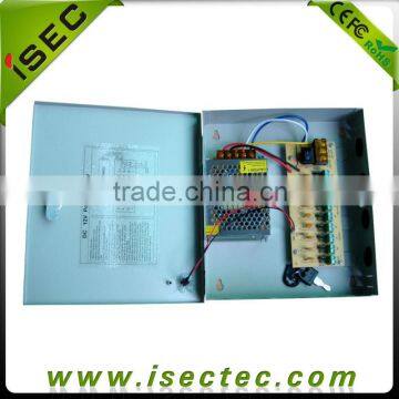 9CH 18CH CCTV camera electrical distribution box, Centralized power supply for cctv