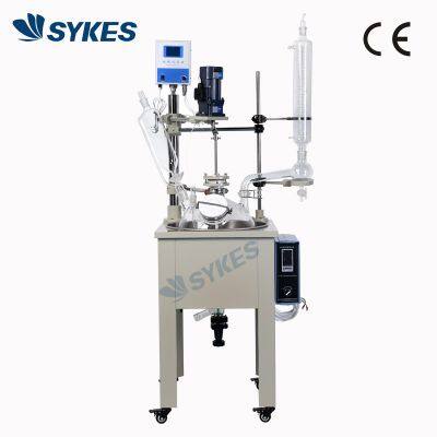 10L Industrial Single Layer Glass Reactor Factory Price