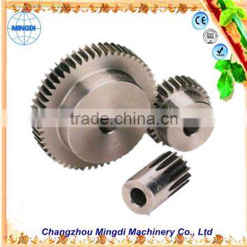 changzhou machinery Differential Spur gear Parts/ Steel Small Pinion tactical gear reduction gear for paper shredder