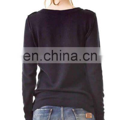 Women Knit Wool Cashmere Sweater, Ladies Knitwear photo-2