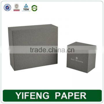 Yifeng 100% Quanlity Wholesale Luxury Square Brown Cardboard Packaging Paper Jewellery Watch Gift Custom Box photo-3