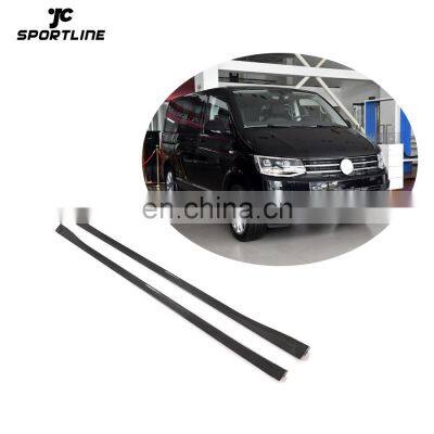 JCSportline Carbon Fiber T6 Side Skirts Extensions for Volkswagen T6 Multivan 2015-2020