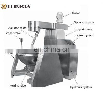 High Quality Planetary Stir Frying Pan/Pot Electromagnetic Heating Automatic PLC Planetary Cooker Mixer photo-4