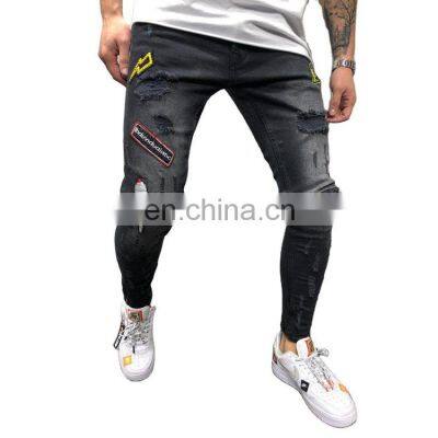 Wholesale Yihao PRINT Applique jeans