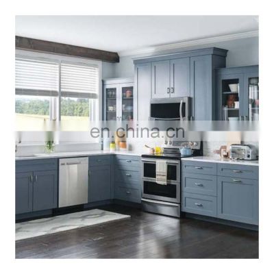 Natural Maple Kitchen Furniture Set Shaker Style Door Solid wood Kitchen Cabinets