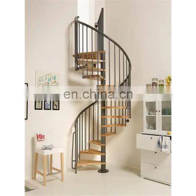 Galvanized Stairs Customized Center Column Carbon Steel Metal Spiral Staircases photo-2