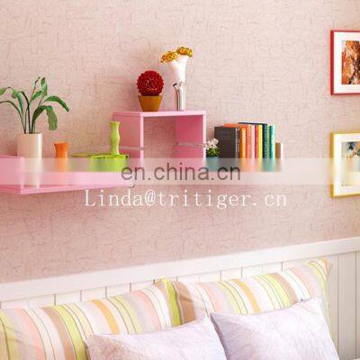 Hot Sale Wood Modern Curved Wall Shelf Shelves photo-2