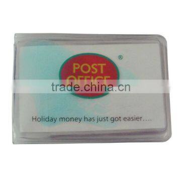 Clear credit card holder id card case business card holder with 8 pockets for post office