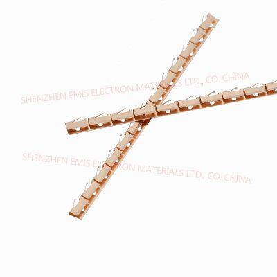BeCu EMI Strip BeCu Spring Low Profile Hook-On BeCu Gasket EMI Grounding Strip Competitive Price High Quality