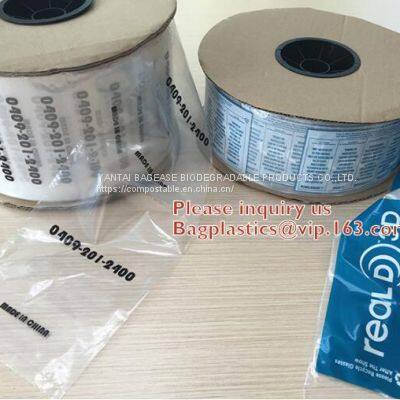 Pre-opened auto Plastic Bag on Roll Custom Poly Print Packaging Auto Bag,Pre-Opened Auto Fill bags on Rolls bagplastics