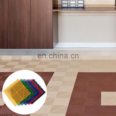 CH Factory Direct Supply Square Performance Removeable Modular Multi-Used Durable Interlocking Garage Floor Tiles