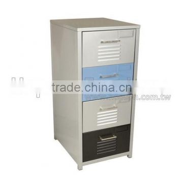 Oupusen office knock down metal 4 drawers cabinet