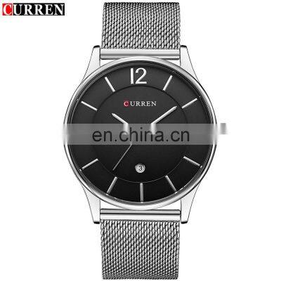 New Curren 8231 Men's Calendar Watches Ultra Thin Man Quartz Watch