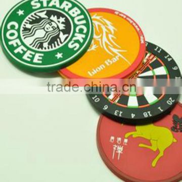 Pvc custom coffee Cup Mat&Pvc Cup Pad