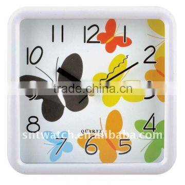 plastic material wall clock modern design