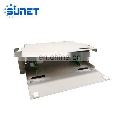 FTTH 1U 2U 4U 19'' 24 48 Ports Metal Fiber Optic Terminal Box Enclosure ODF photo-4