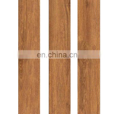 Interior decoration 6x32 chinese brown wooden strip style selections wood flooring tile