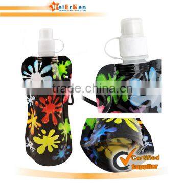 Palstic Bottle Folding Water Bottle With Imprint Logo photo-4