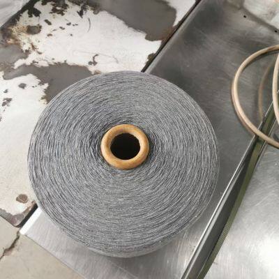 Recycled yarn manufacturer Nm10/1 grey open end cotton polyester working glove
