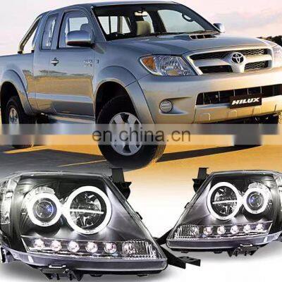 Upgrade to Led DRL HID Xenon Headlamp Headlight for TOYOTA HILUX VIGO Head Lamp Head Light 2008 photo-5