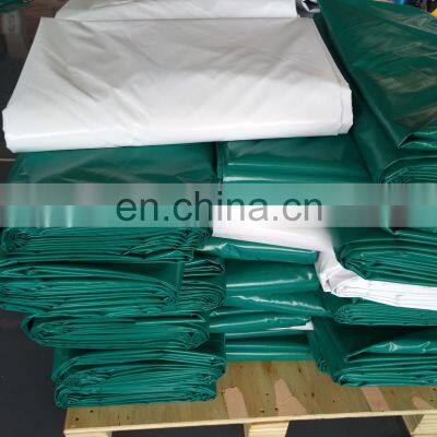 Waterproof Custom Logo Fireproof Heavy Duty White Solid PVC Vinyl Tarp Tarpaulin With Eyelet Grommet photo-2