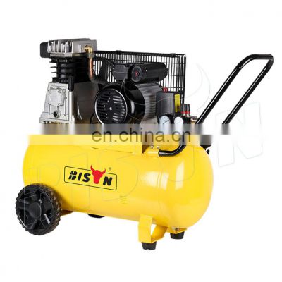 Bison China Belt Direct Driven Piston Type Small Air Compressor Machine