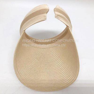 Fisherman Sun Visor Hat Uv Protection Empty Top Straw Hat Women's Beach Sun Visor photo-3
