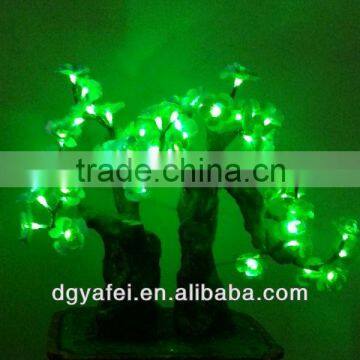 Indoor lighted LED artificial orchid bonsai tree