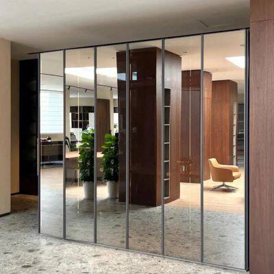 Farmhouse Home Decor Bathroom Wall Mirror Tempered Glasses Washroom Metal Frame Mirror