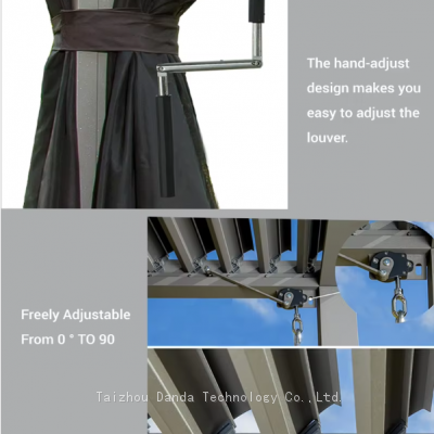 Outdoor Sunshade Pergola 3*3m Waterproof Gazebo photo-5