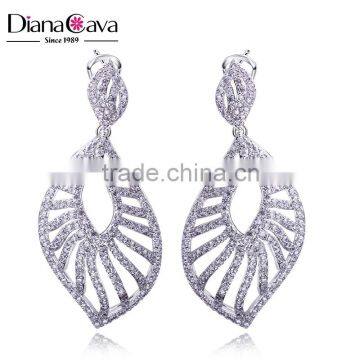 Best Jewelry for Import Cubic Zirconia Crystal Costume Trendy Photos Big Drop Earrings